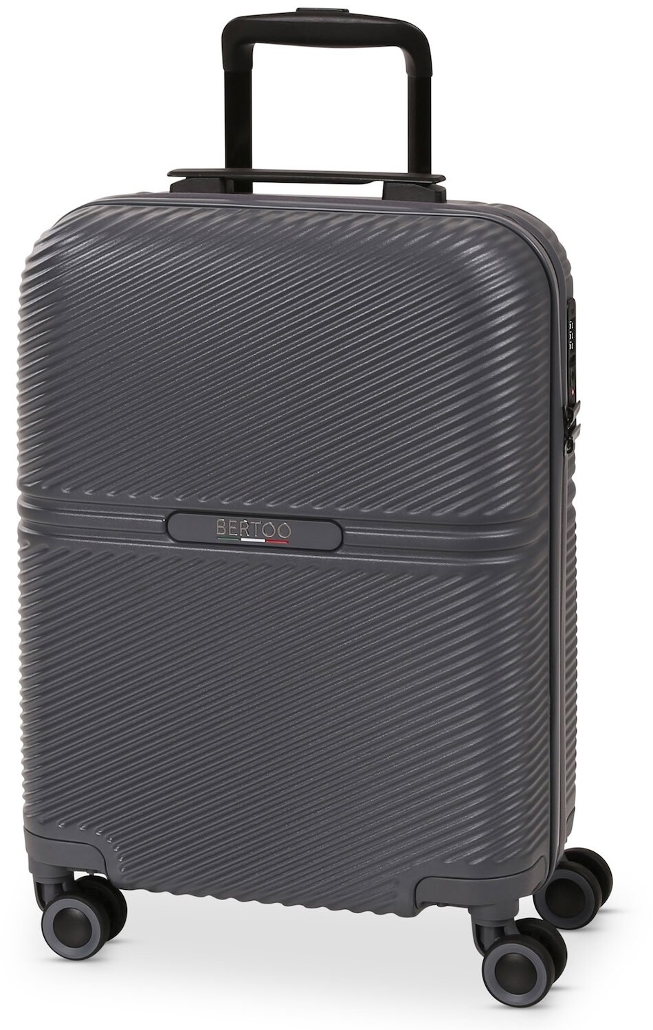 Bertoo Monza Kabínový kufor, tmavo sivý 38 l