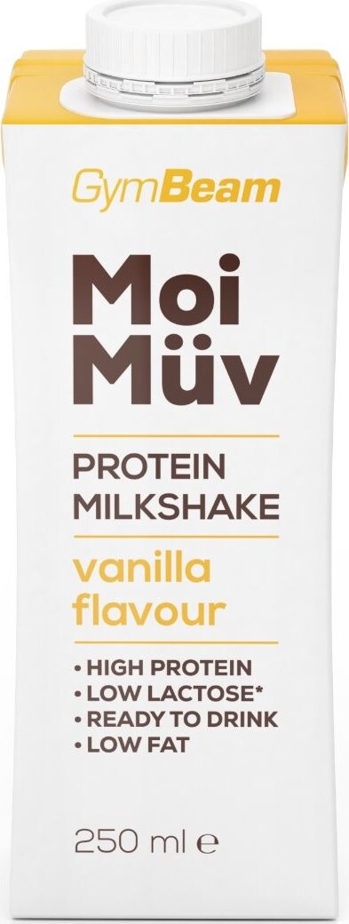 GymBeam MoiMüv Protein Milkshake 242 ml, vanilla