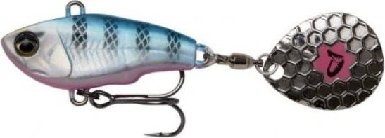 Savage Gear Fat Tail Spin 5,5 cm 9 g Sinking Blue Silver Pink