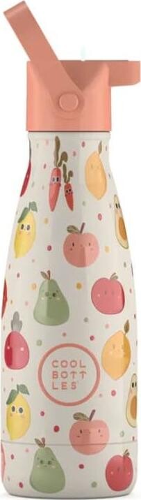 Cool Bottles detská nerezová termofľaša Kids Fruit Salad trojvrstvová 260 ml 3D