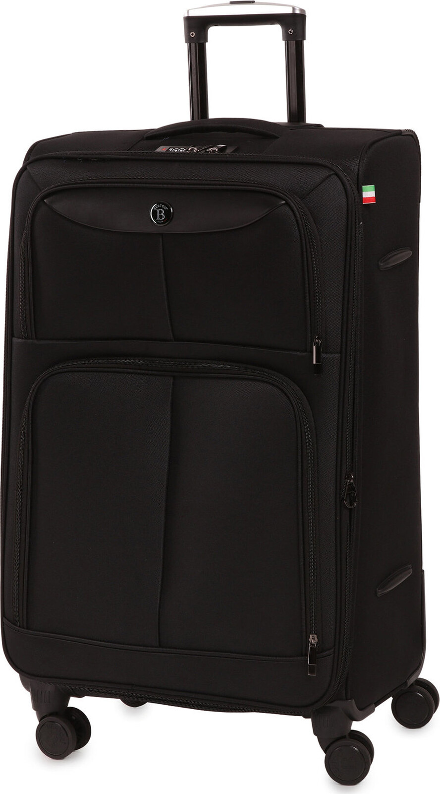 BERTOO Cestovný kufor Bolzano, čierny 105 – 127 l