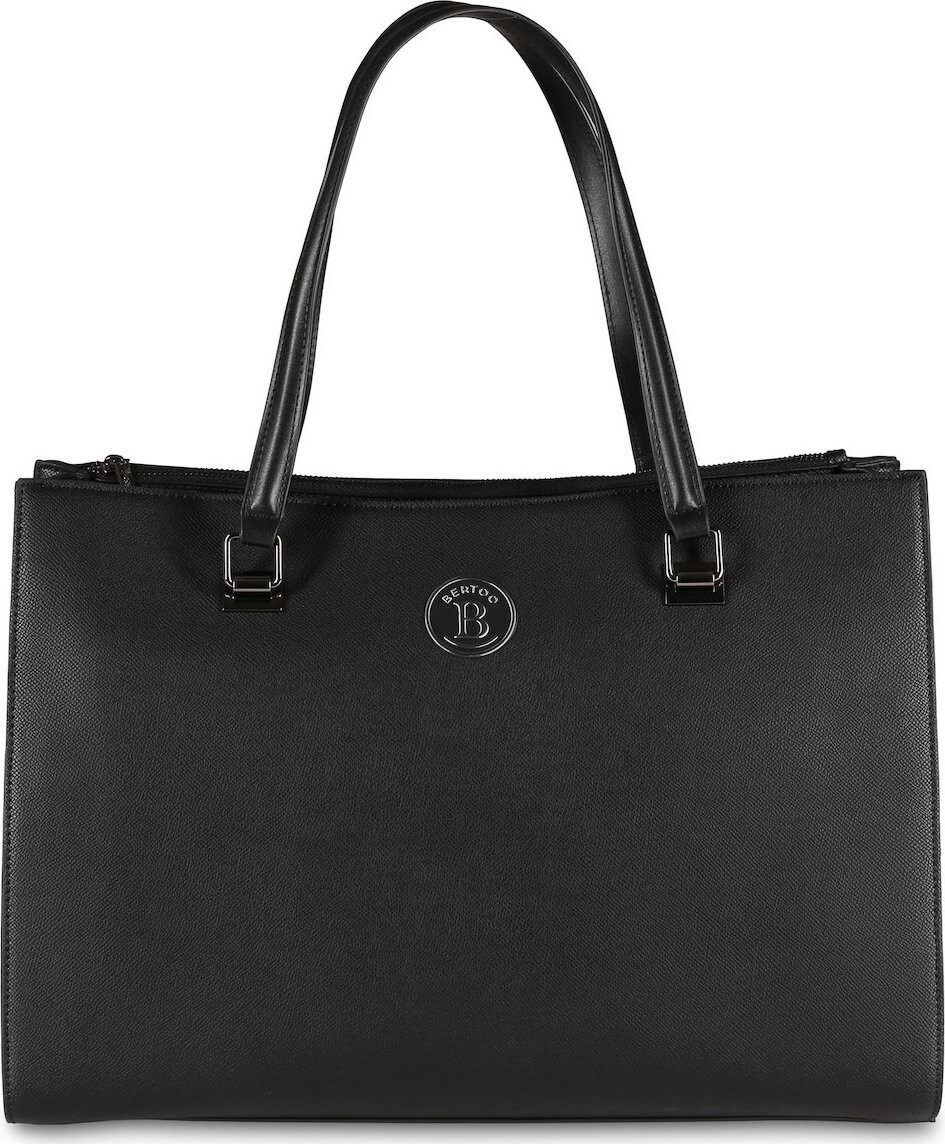BERTOO Cestovná kabelka Valentina black plain-grey
