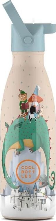 Cool Bottles detská nerezová termofľaša Kids Dragon Dreams trojvrstvová 350 ml 3D