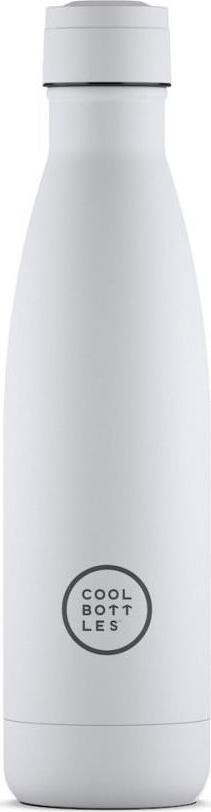 Cool Bottles nerezová termofľaša Mono White trojvrstvová 500 ml