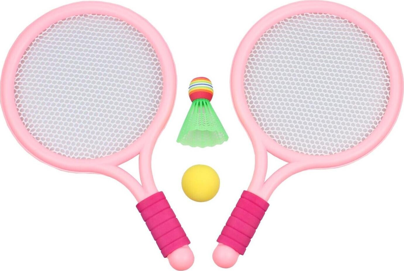 Merco Racket Ball Games sada rakiet s loptičkami ružová, 2 sady