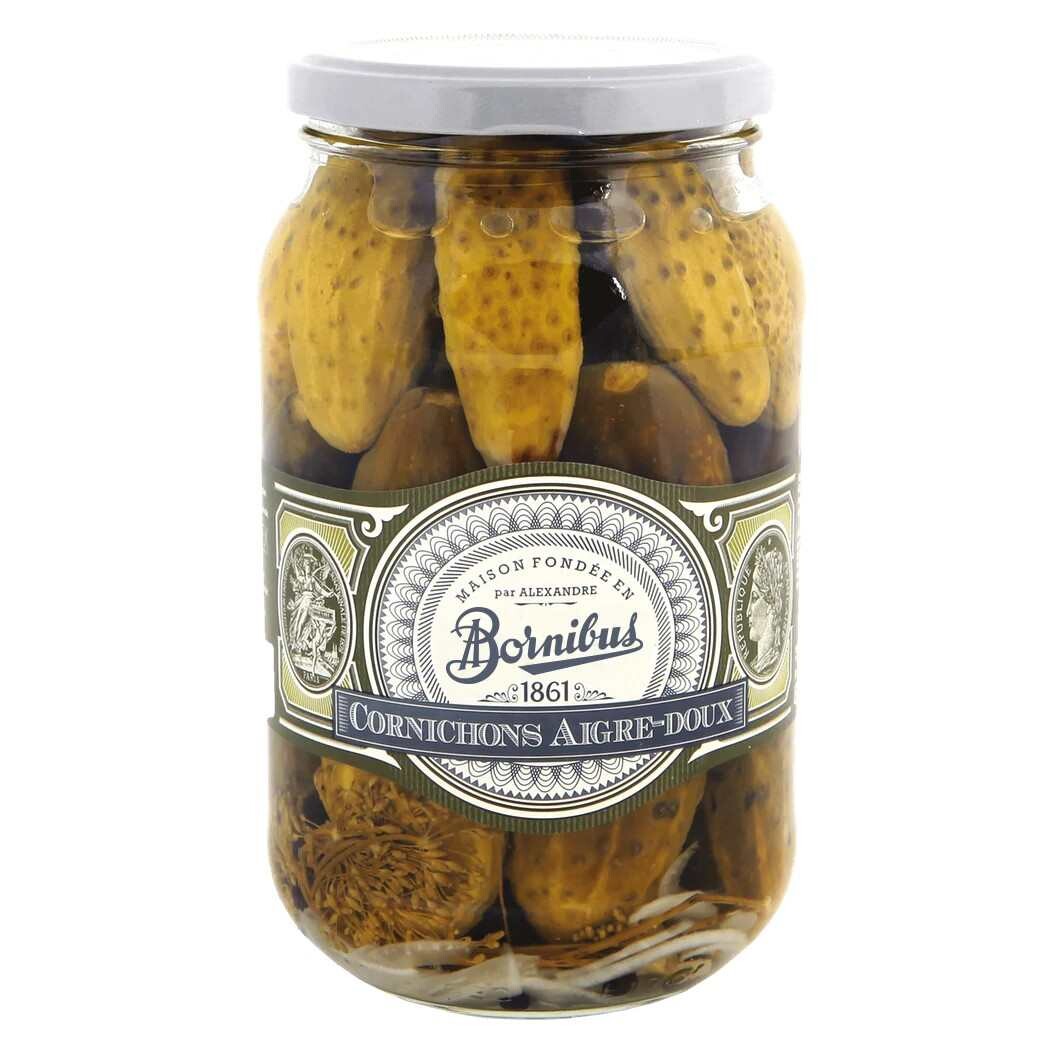 Uhorky 900 g, sladkokyslé, BORNIBUS