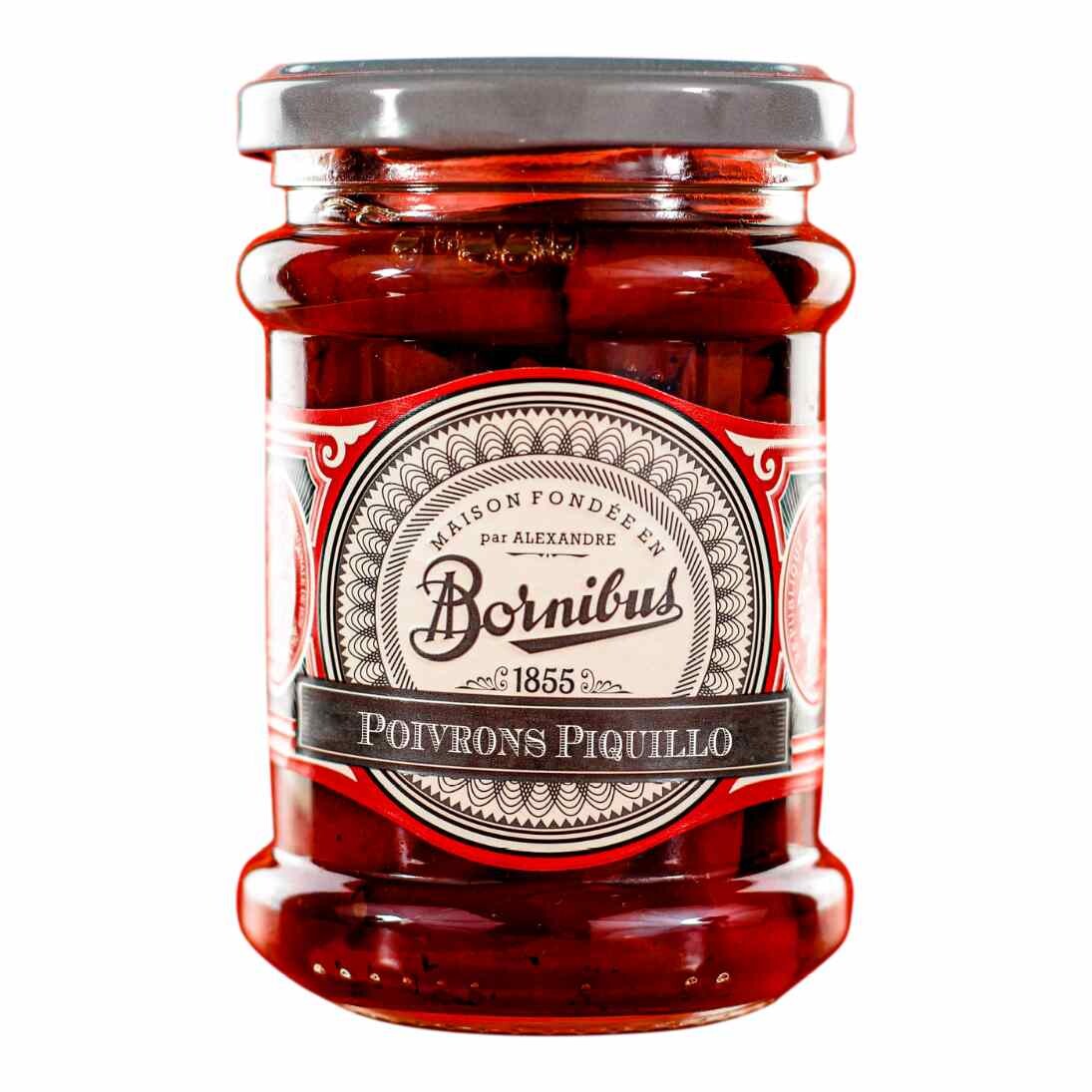 Piquillo papričky 250 g, BORNIBUS