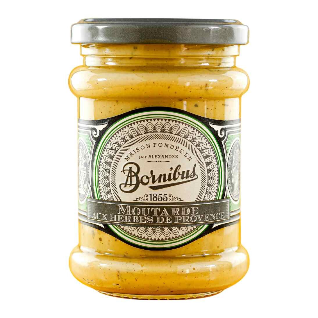 Horčica 250 g, s provensálskymi bylinkami, BORNIBUS
