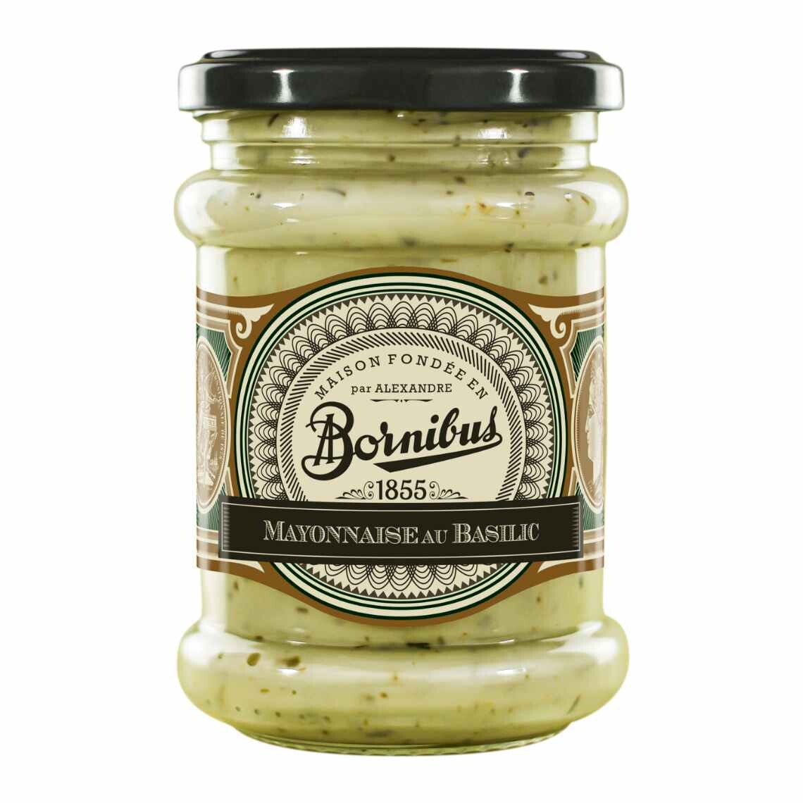 Majonéza 210 g, s bazalkou, BORNIBUS
