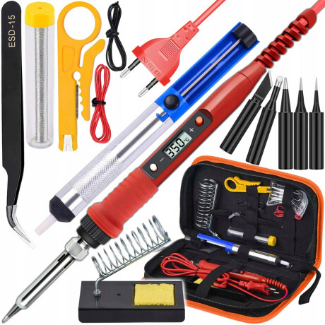 MG Soldering Iron spájkovačka s príslušenstvom 80W, červená