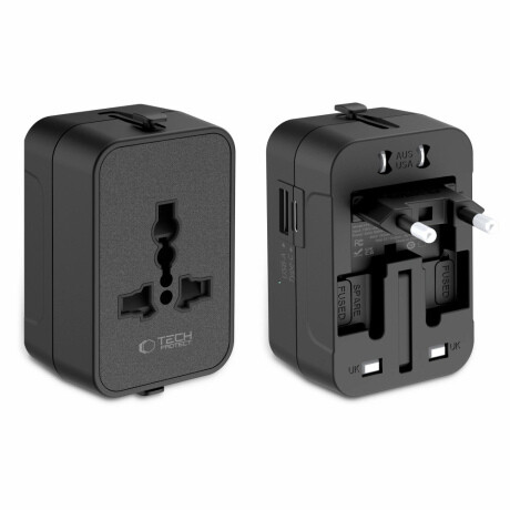 Tech-Protect TA300 cestovná nabíjačka EU / UK / US / AU 800–1920W, čierna