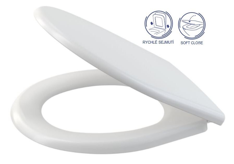 CERSANIT - SEDADLO PRESIDENT NEW DUROPLAST SOFT-CLOSE K98-0074