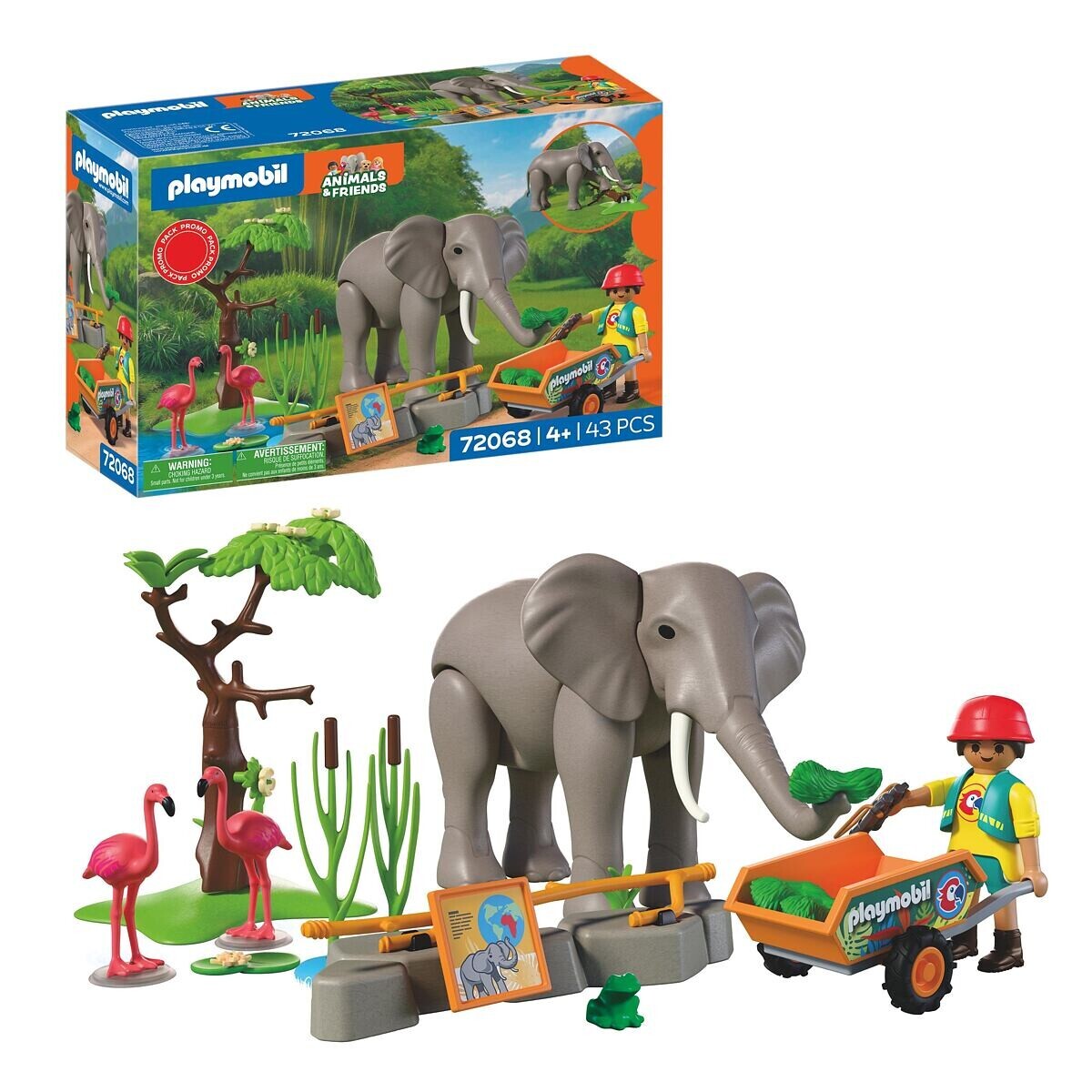 Playmobil Slon s ošetrovateľom