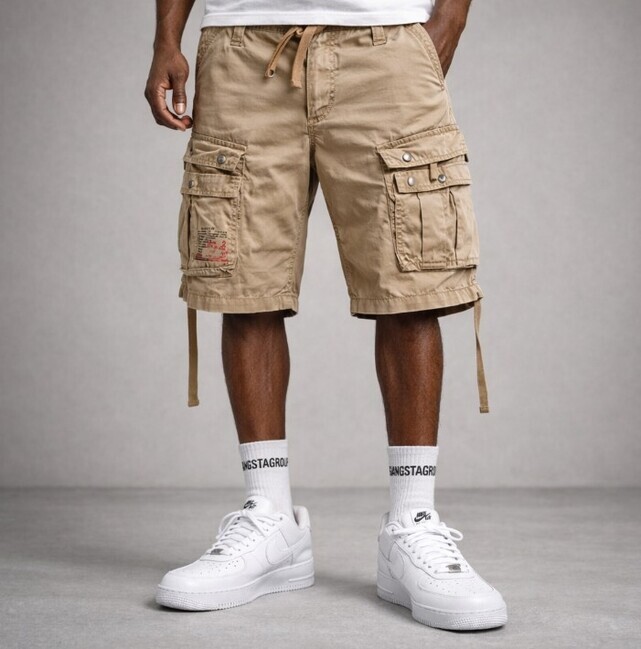 Kraťase Surplus Airborn Vintage Shorts Beige - L