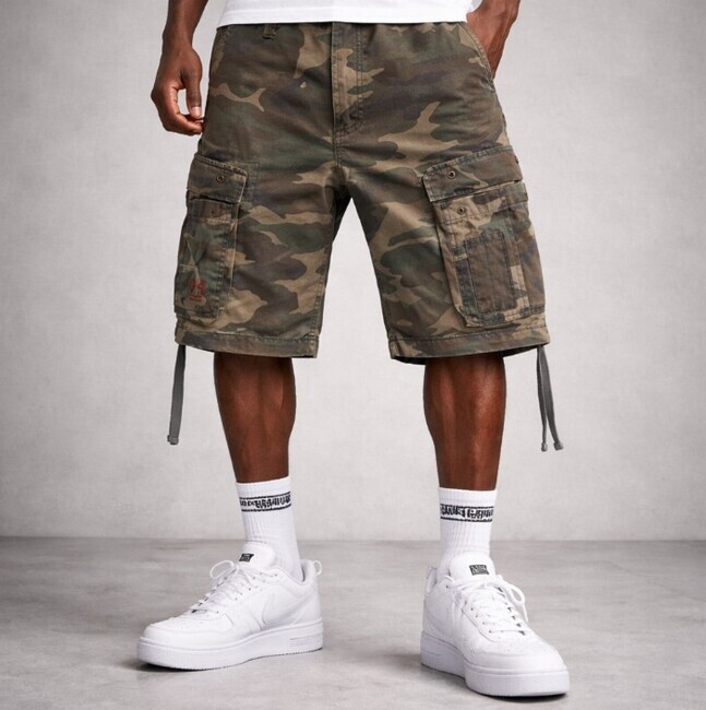Kraťase Surplus Airborn Vintage Shorts Woodland - L