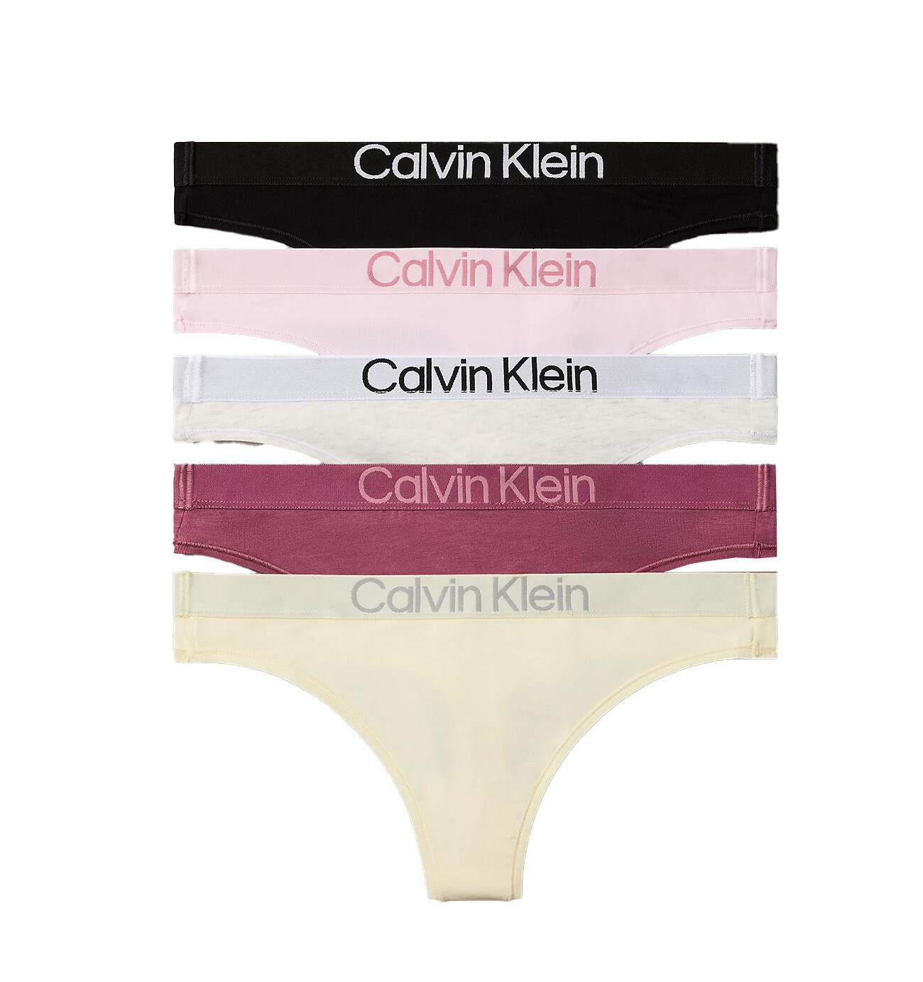 CALVIN KLEIN - tangá 5PACK Extra Soft cotton stretch pastel tones