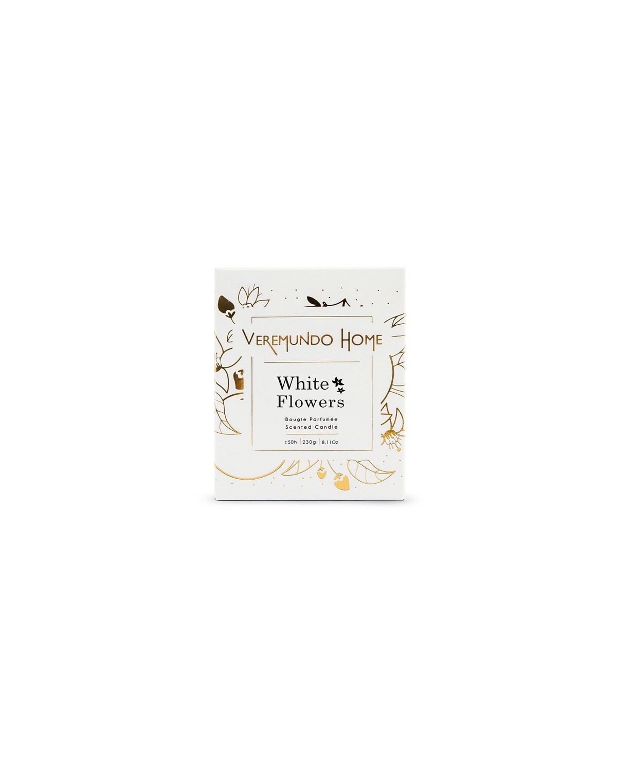 VEREMUNDO HOME Vonná sviečka Paris Jasmine Rose, 230 g, biela 10102