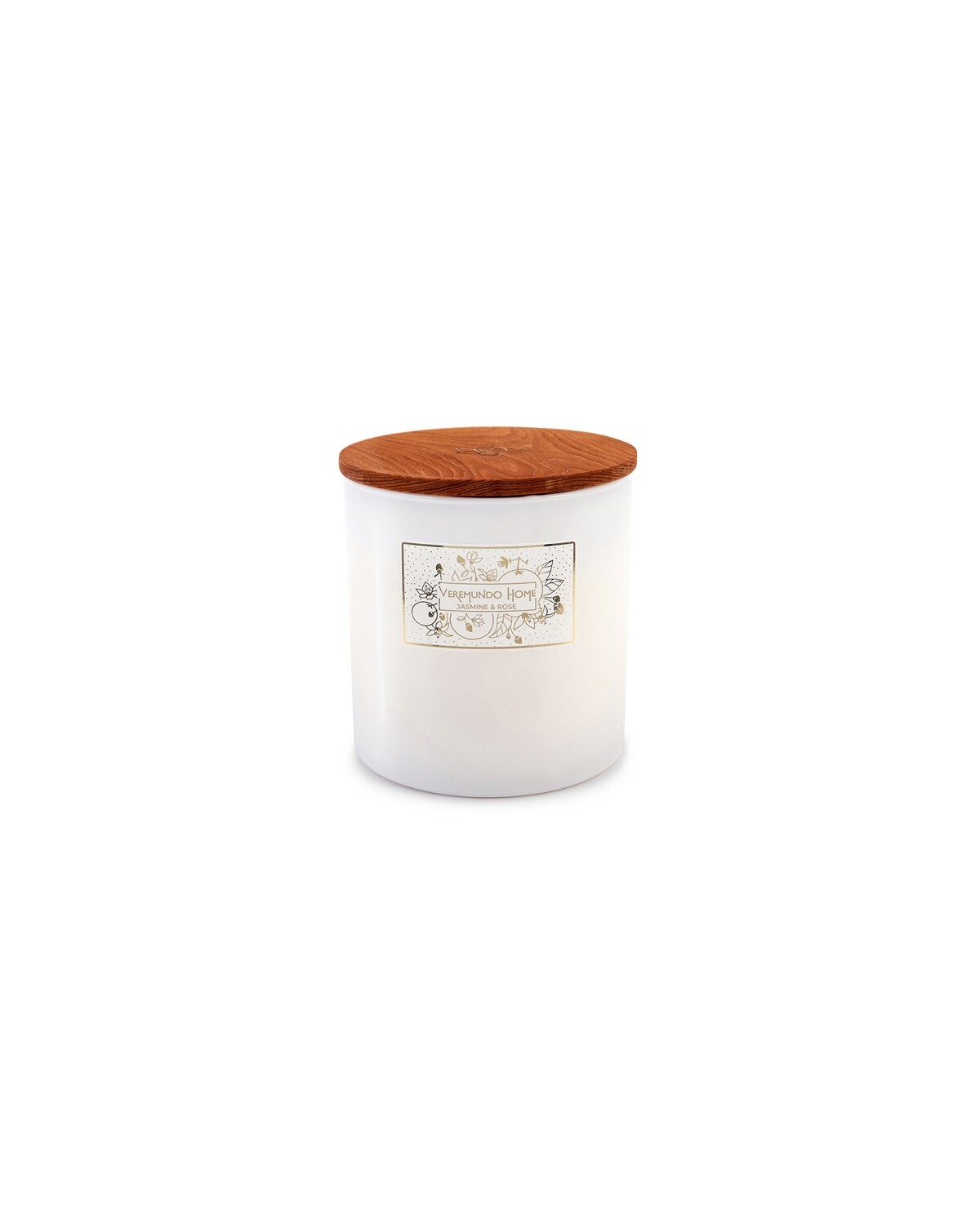 VEREMUNDO HOME Vonná sviečka Paris Jasmine Rose, 680 g, biela 16187