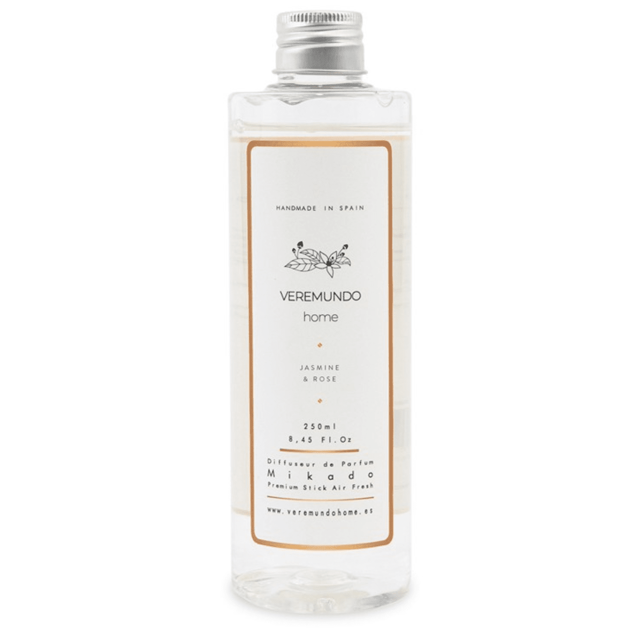 VEREMUNDO HOME Náhradná náplň do difuzéra Paris Jasmine Rose, 0,25 l 51250