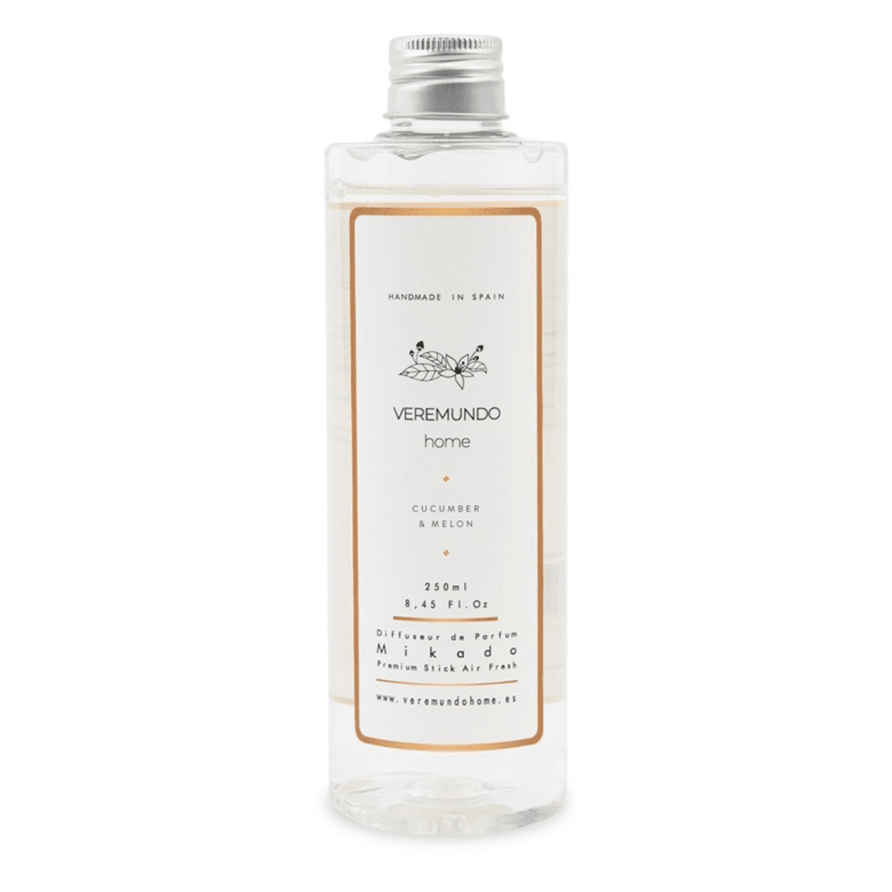 VEREMUNDO HOME Náhradná náplň do difuzéra Paris Cucumber Melon, 0,25 l 51254