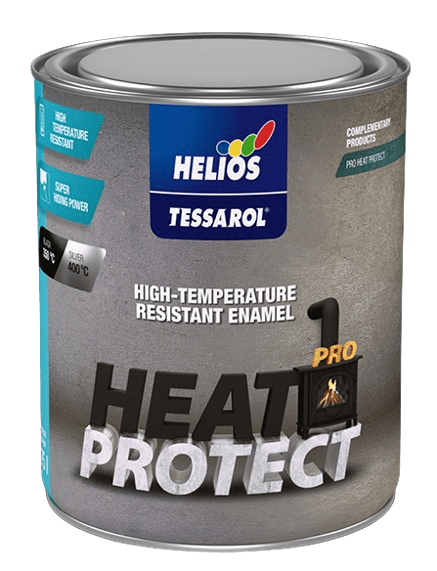 TESSAROL PRO HEAT PROTECT - Náter odolávajúci vysokým teplotám čierna, 0,75 L