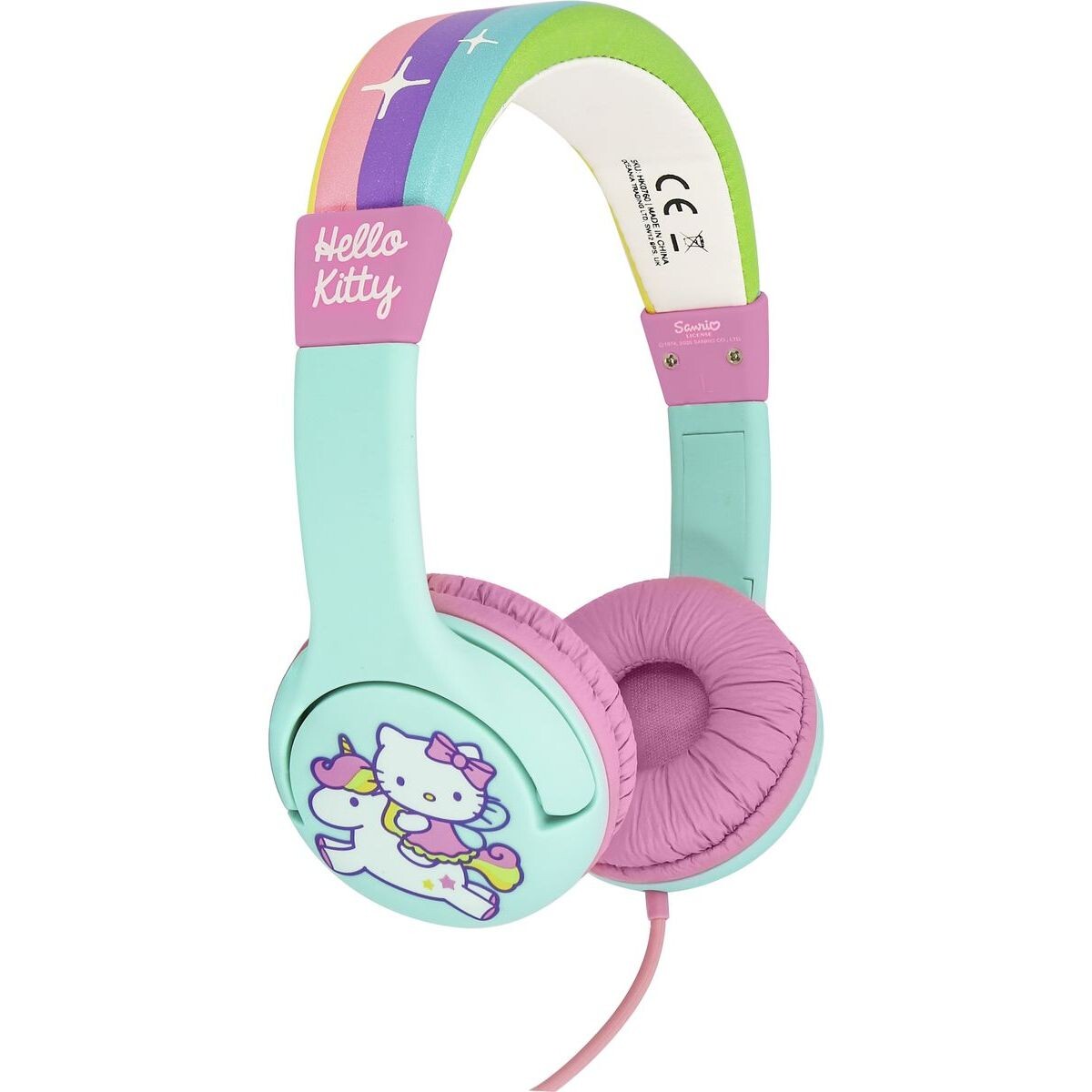 Hello Kitty Jednorožcové detské slúchadlá