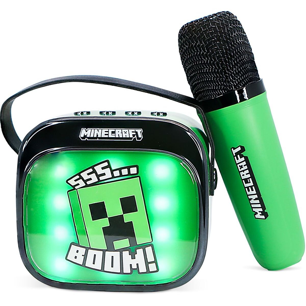 OTL Technologies Minecraft PopSing LED Karaoke Speaker with Mic