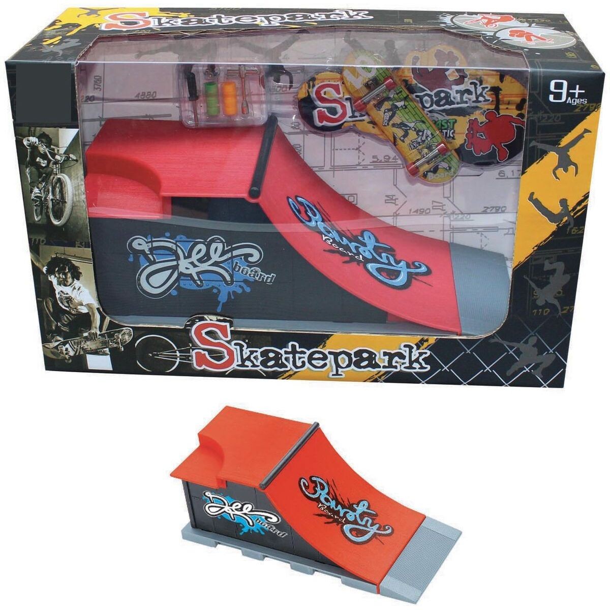 Sparkys Skatepark + skateboard E