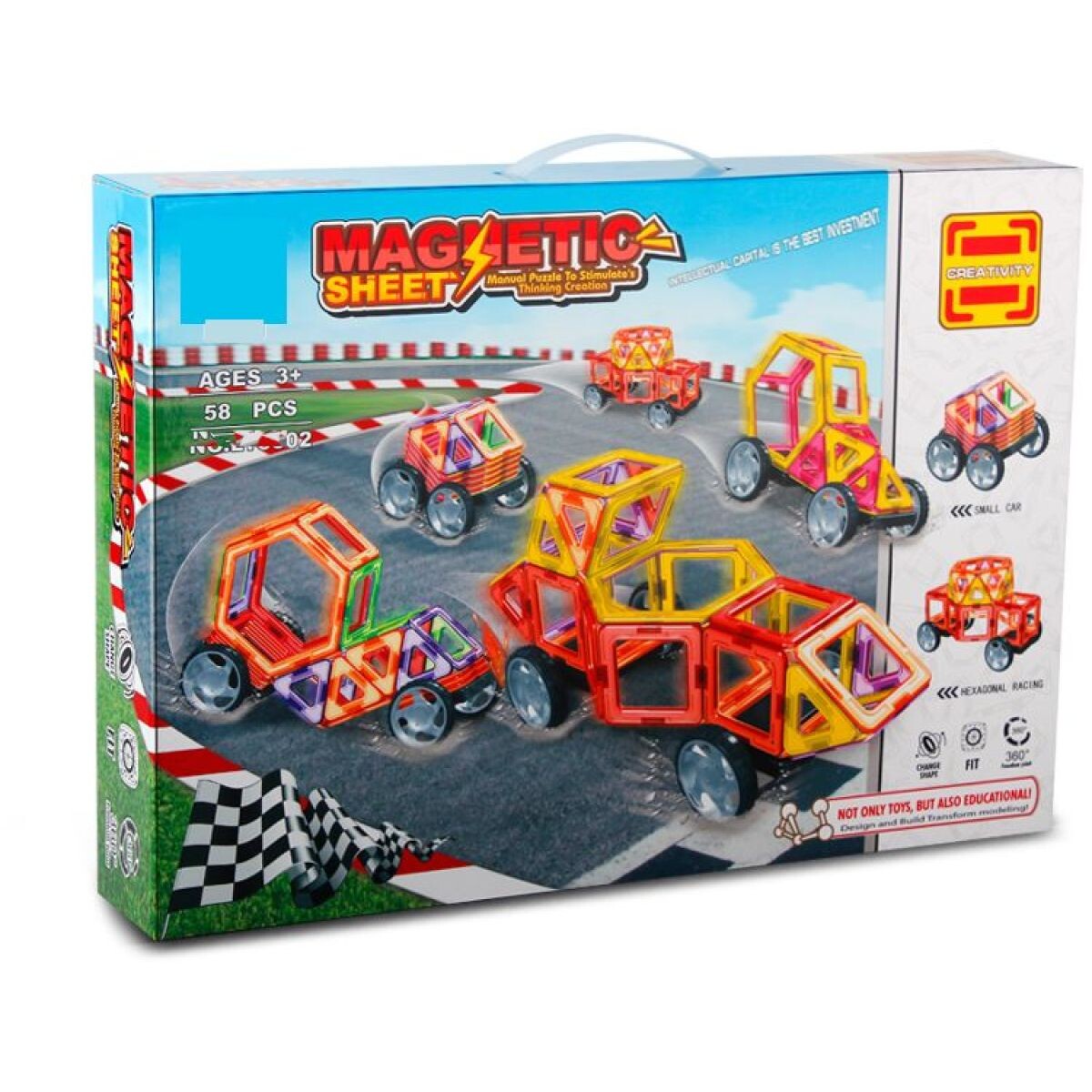 Sparkys Magnetická stavebnica 58 ks