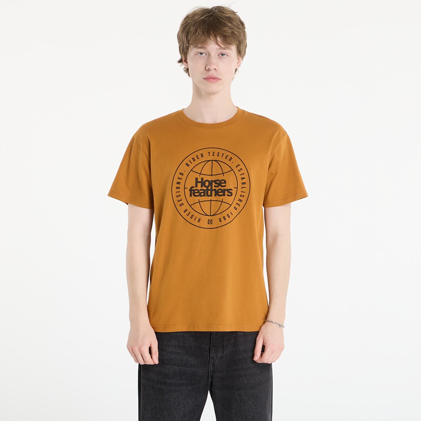 Tričko Horsefeathers Global T-Shirt Pumpkin XL