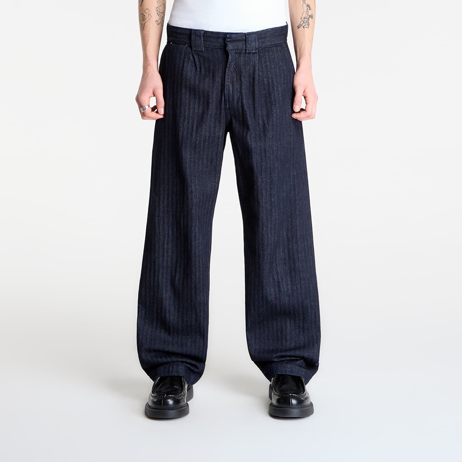 Džínsy Dickies Selvedge Herringbone Denim Rinsed Black W32/L32