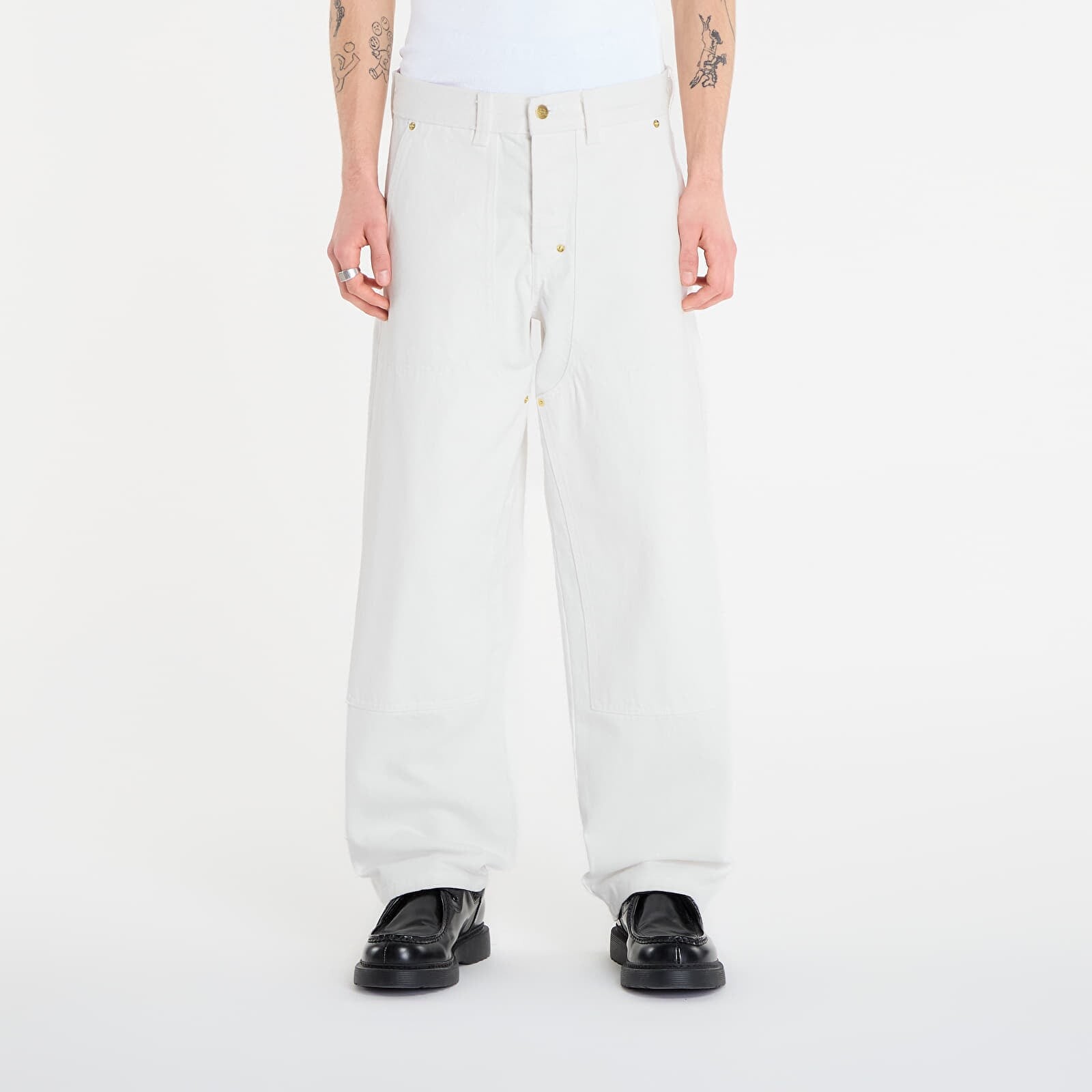 Džínsy Dickies Selvedge Double Knee Deni White W30/L32