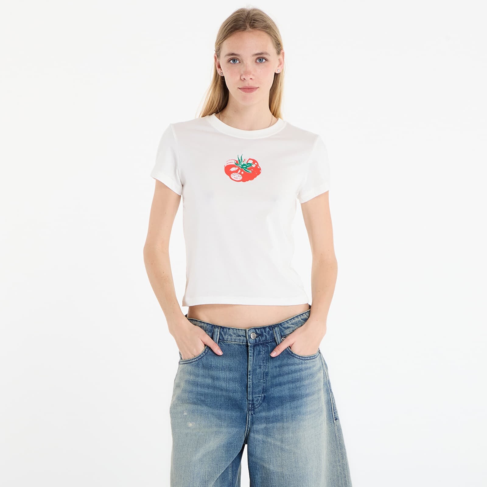 Tričko Nike Sportswear Chill Knit Women's Slim Cropped T-Shirt Sail XL