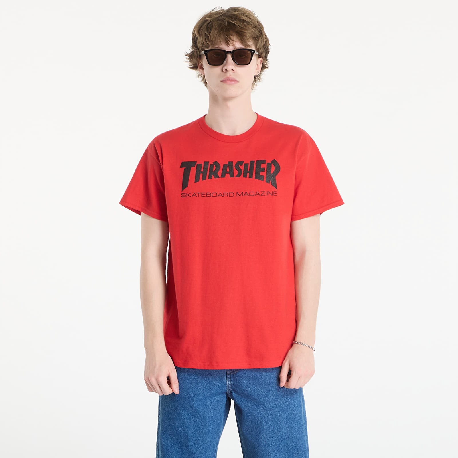 Tričko Thrasher Skate Mag T-Shirt Red/ Black XL