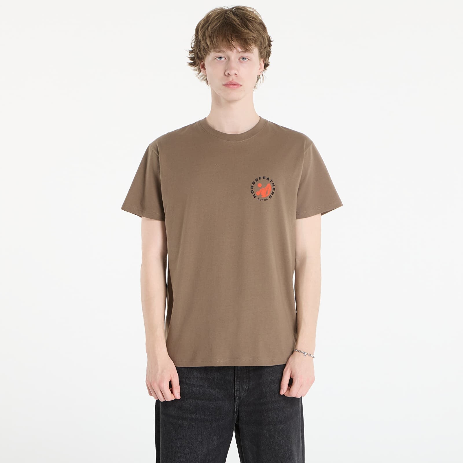 Tričko Horsefeathers Altitude T-Shirt Fossil XXL