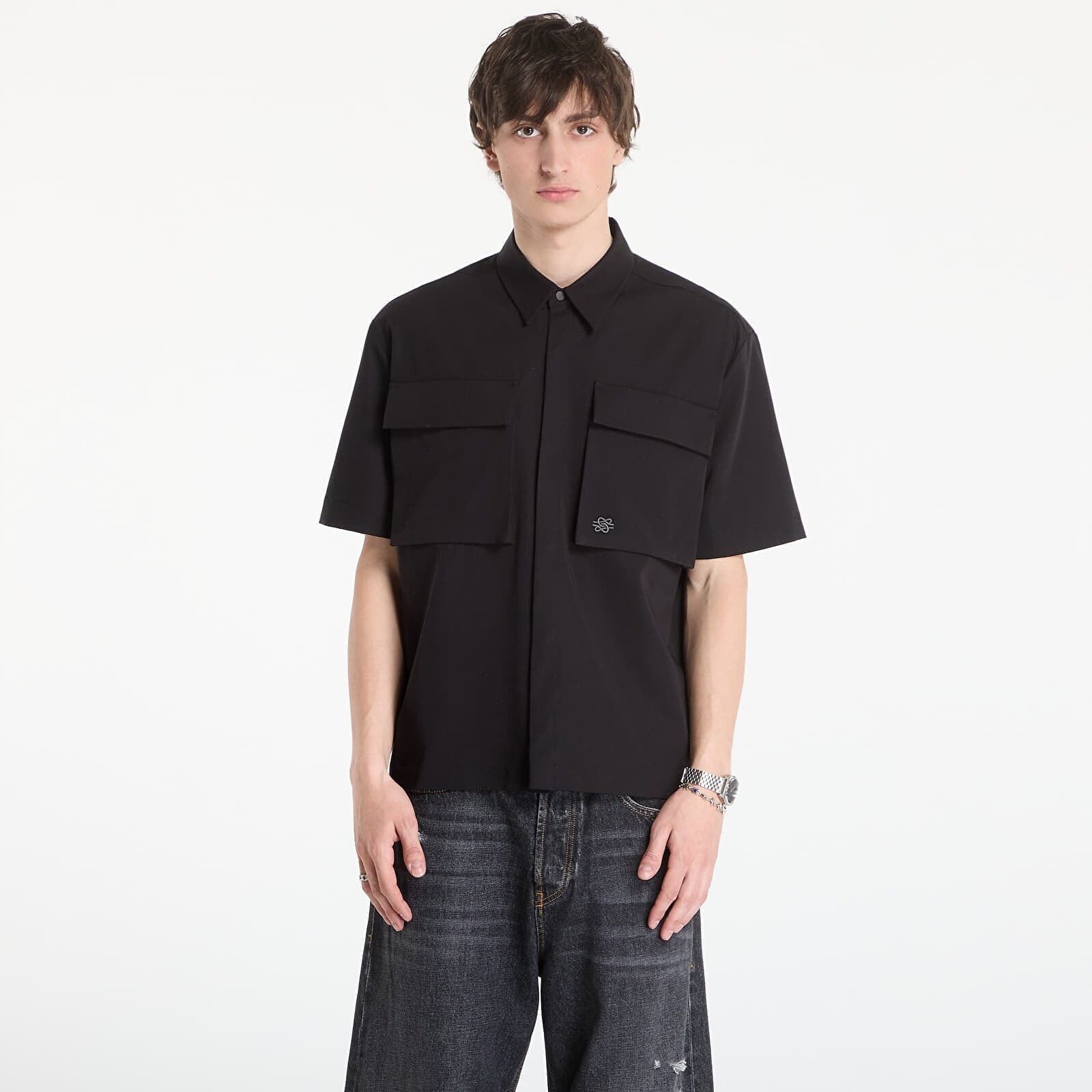 Košeľa Filling Pieces Resort Shirt Drapy Black XL