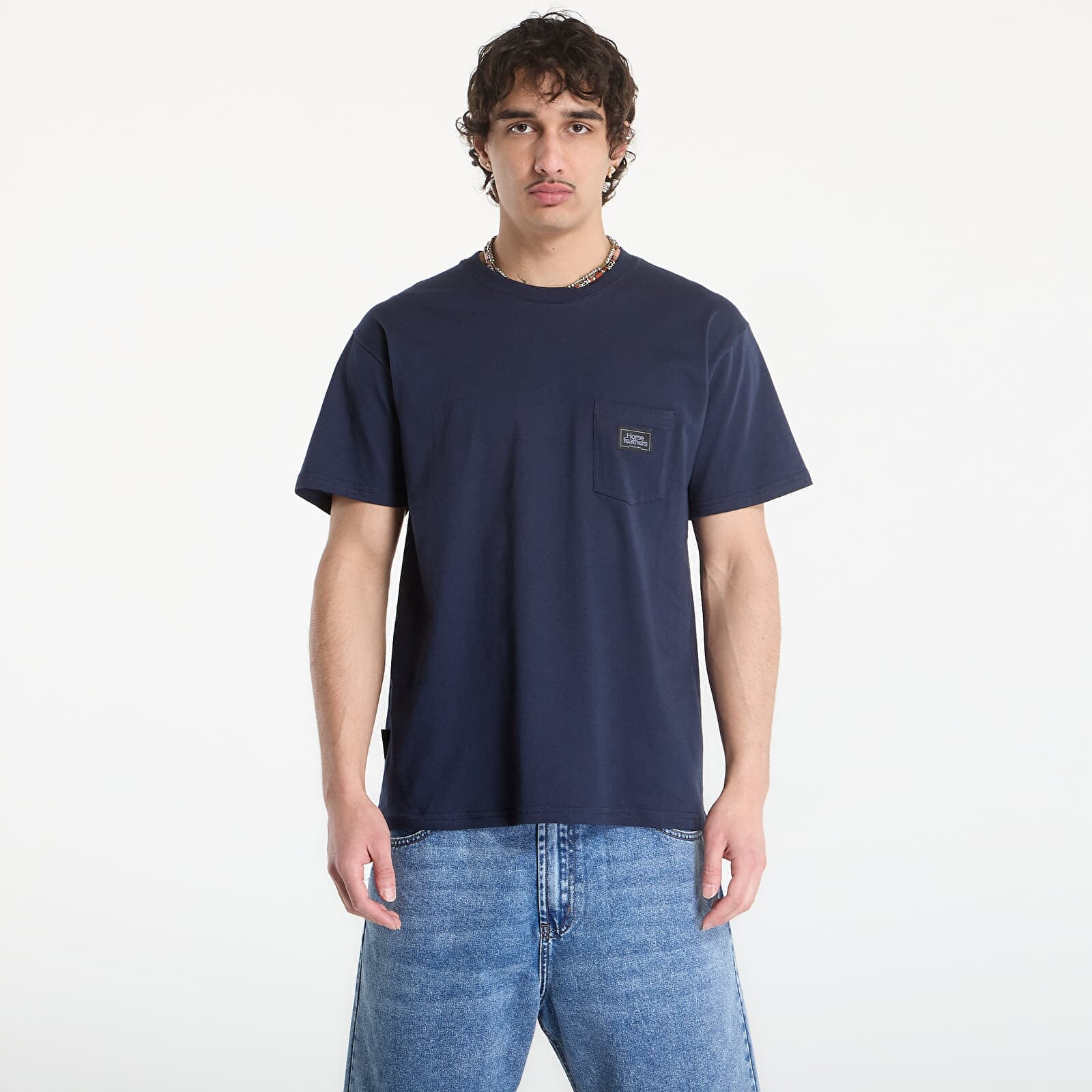 Tričko Horsefeathers Alpha T-Shirt Indigo L