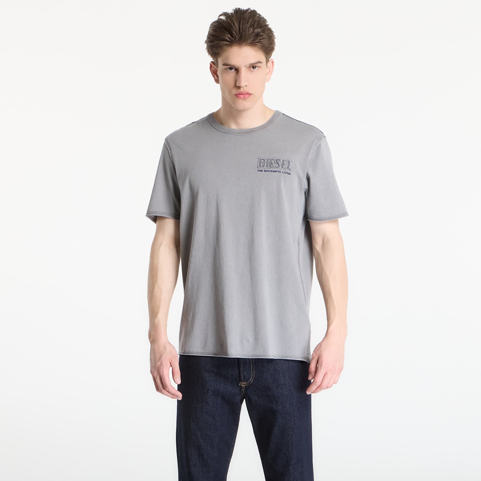 Tričko Diesel T-Rawjust-V1 T-Shirt Steeple Gray M