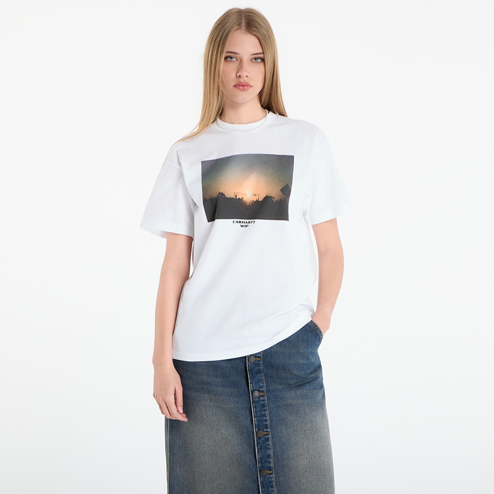 Tričko Carhartt WIP S/S Warm Views T-Shirt UNISEX White XS