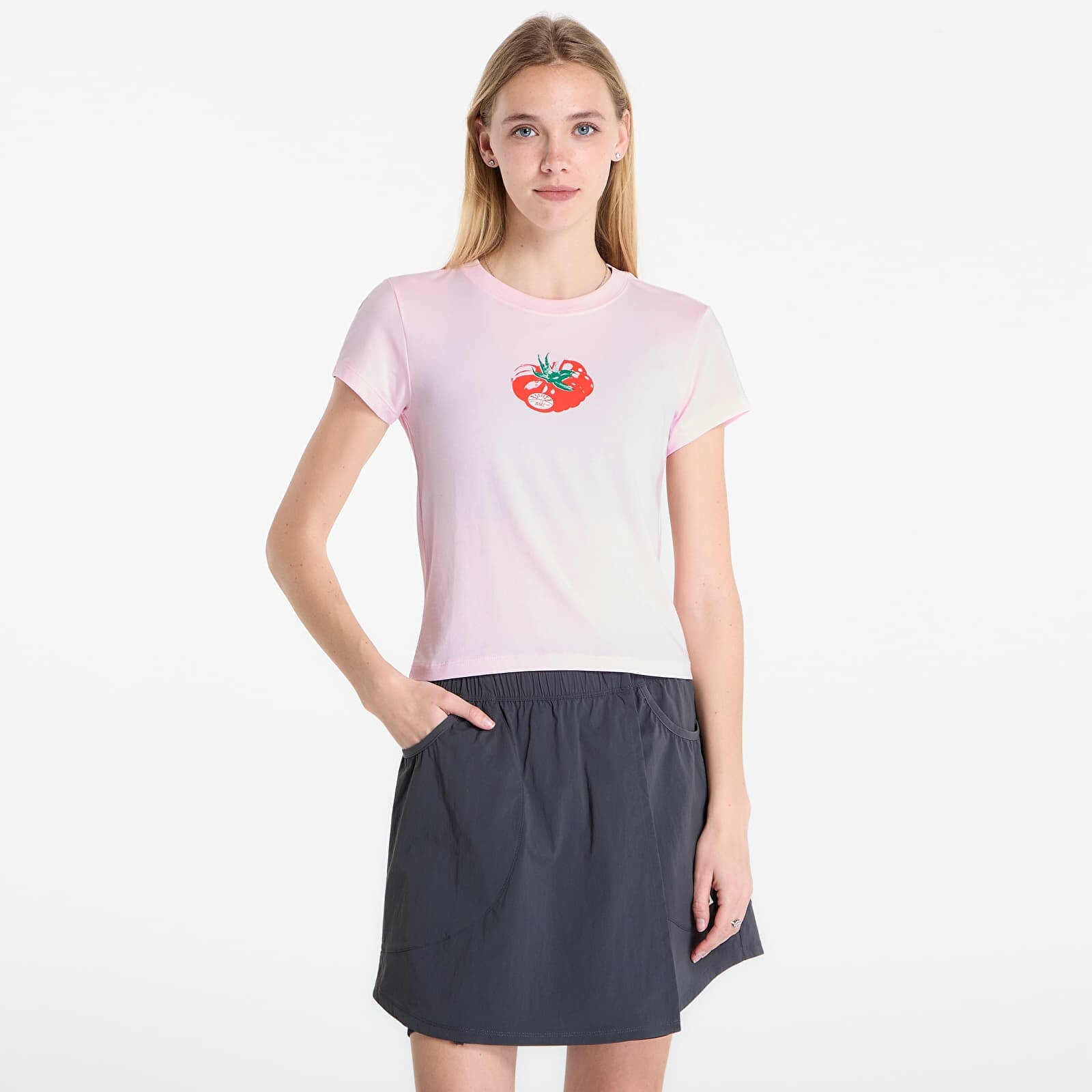 Tričko Nike Sportswear Chill Knit Women's Slim Cropped T-Shirt Pink Foam M