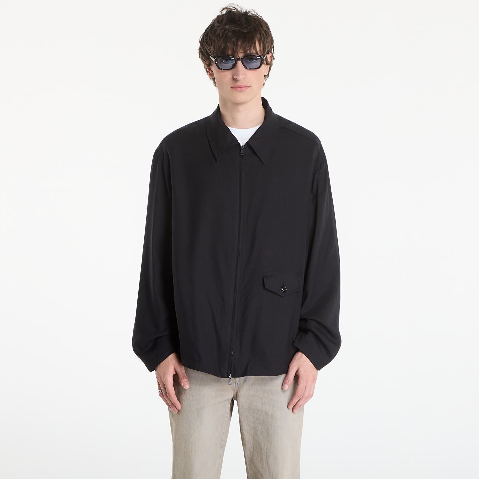 Bunda OUR LEGACY Evolved Jacket Eclipse Black Merino Voile 54
