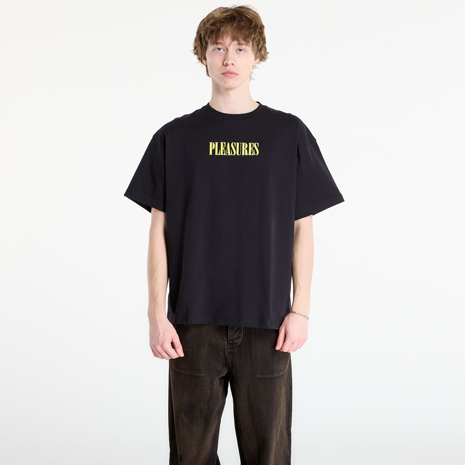 Tričko PLEASURES Exhibition T-Shirt Black XL