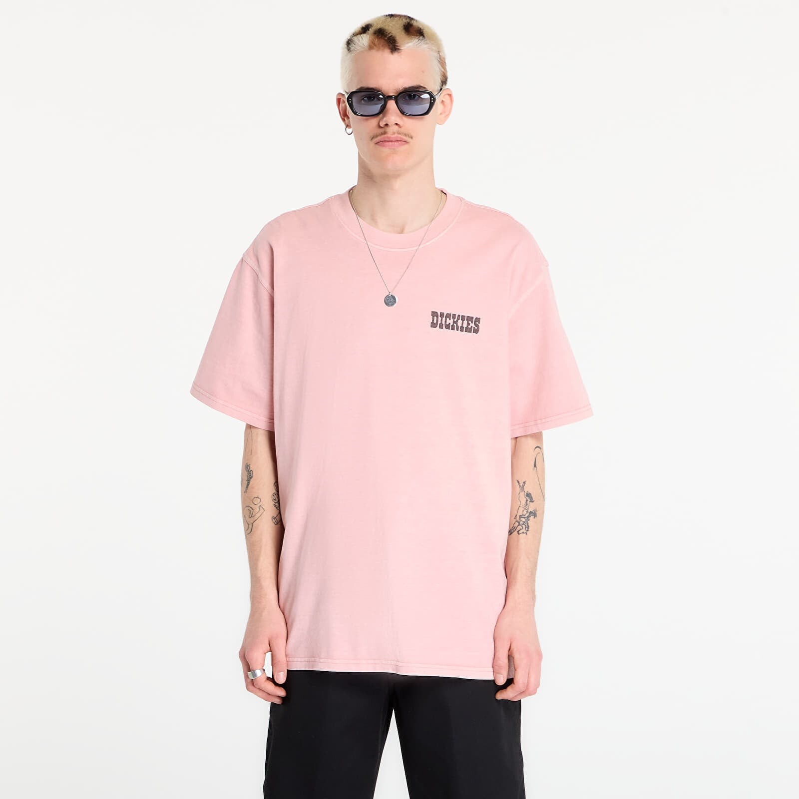 Tričko Dickies Buchtell Short Sleeve Tee Bridal Rose L