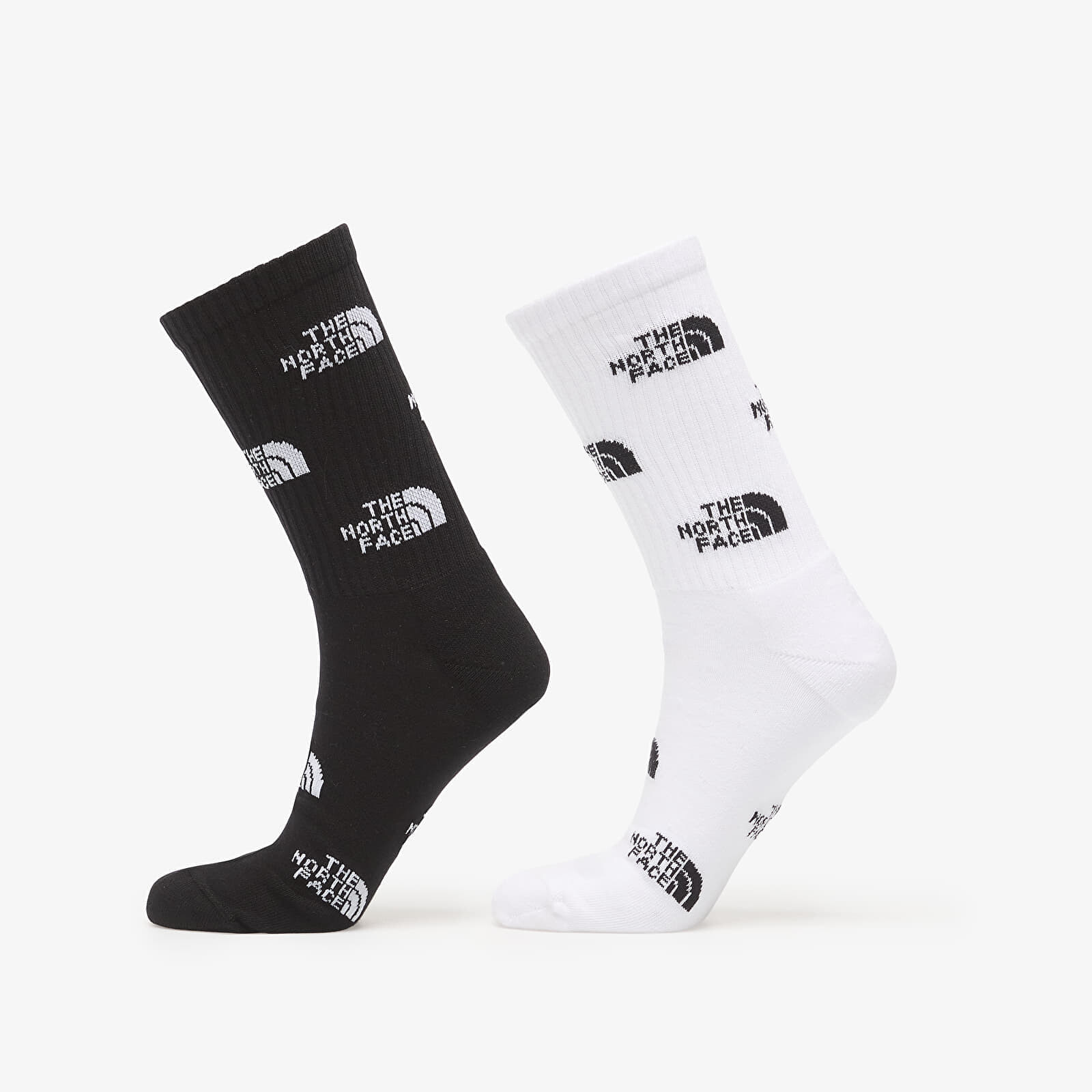 Ponožky The North Face Everyday Crew Sock Logo 2-Pack TNF Black/ TNF White/ Outlet C S