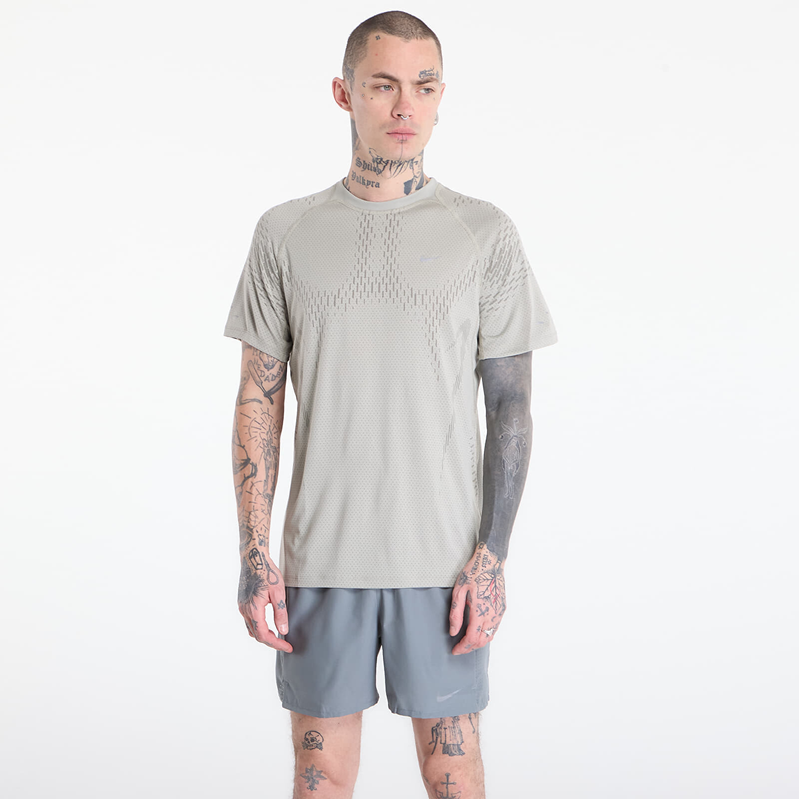 Tričko Nike Stride Plus Men's Dri-FIT ADV Short-Sleeve Running Top Spruce Fog/ Light Army/ Reflective Silv XL