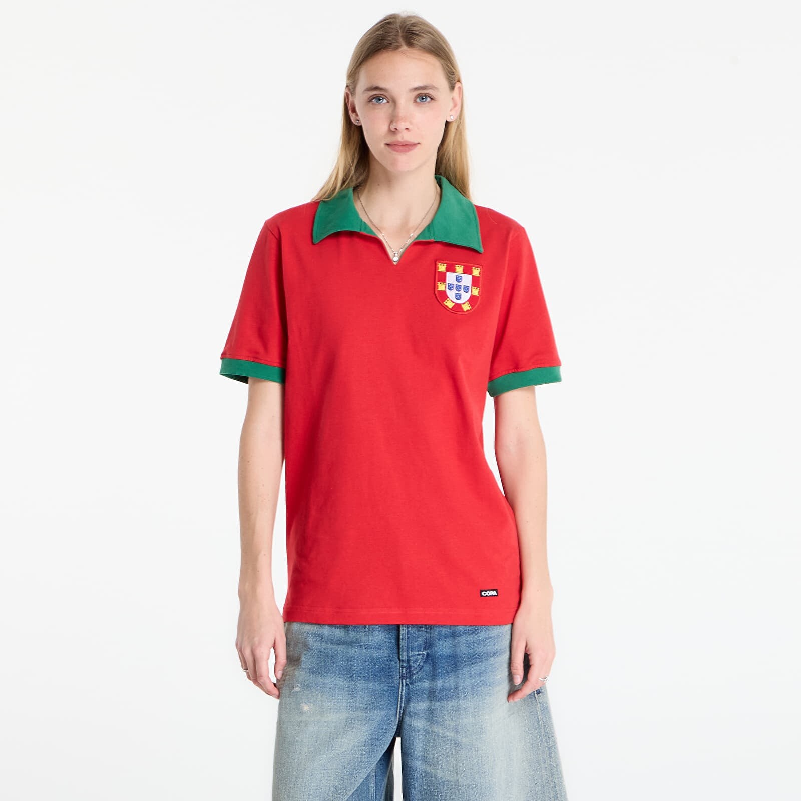 Dres COPA Portugal 1972 Retro Football Shirt UNISEX Red L