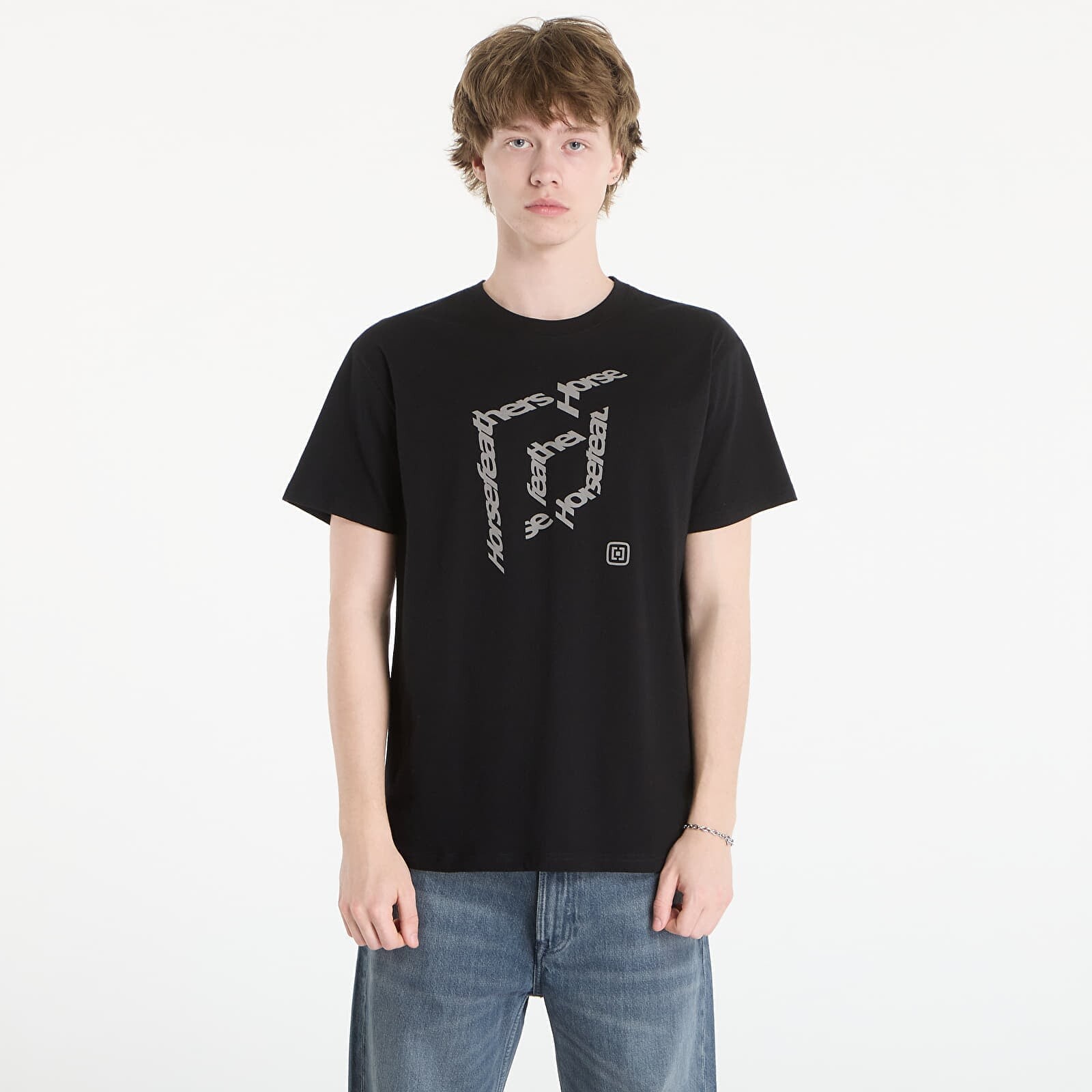 Tričko Horsefeathers Cube T-Shirt Black M