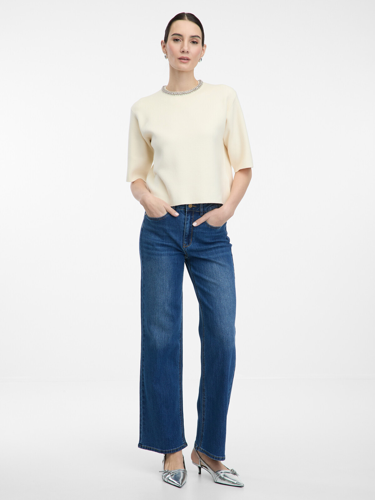 Blue Women's Wide Leg Jeans ORSAY - Women's