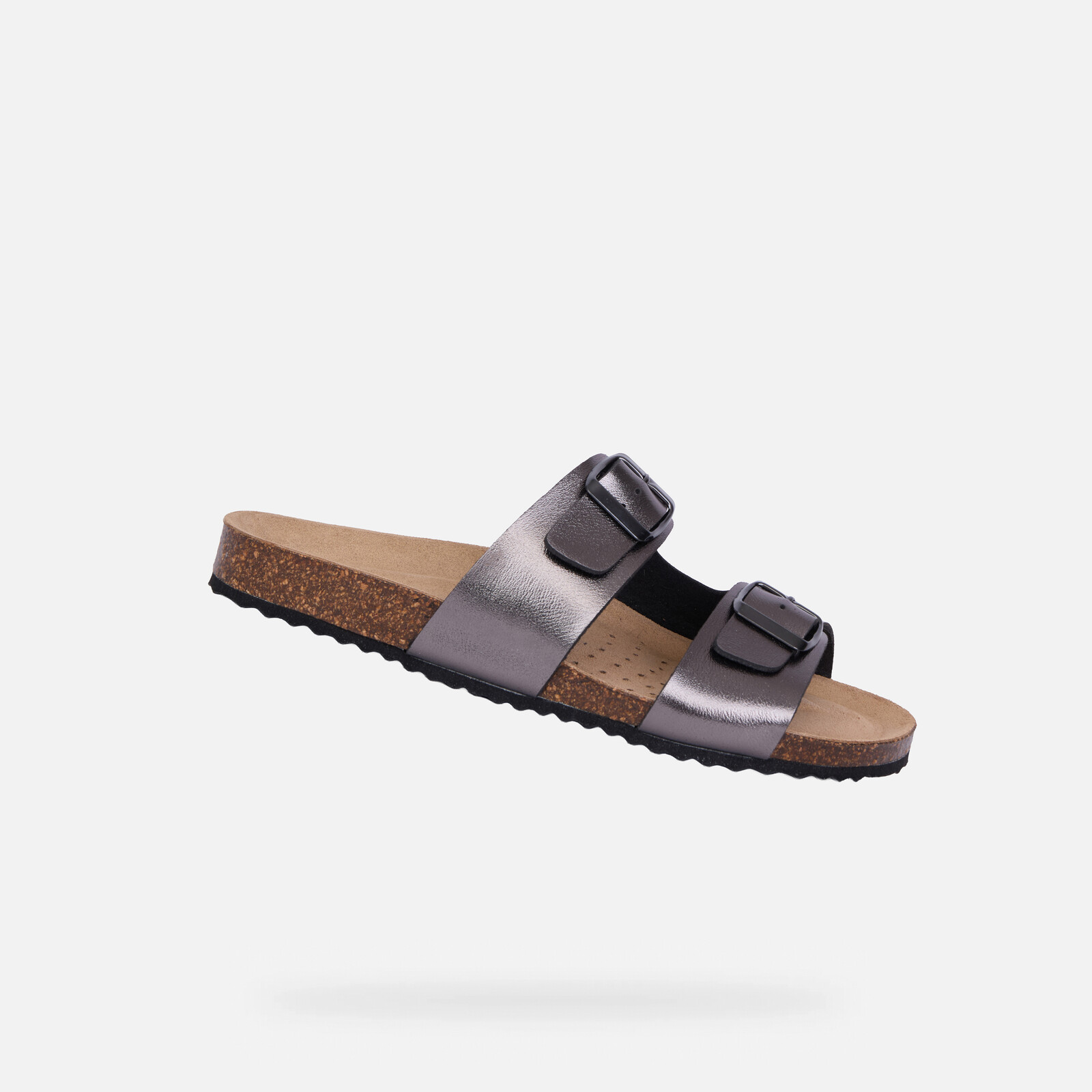 Strieborné dámske sandále Geox Brionia