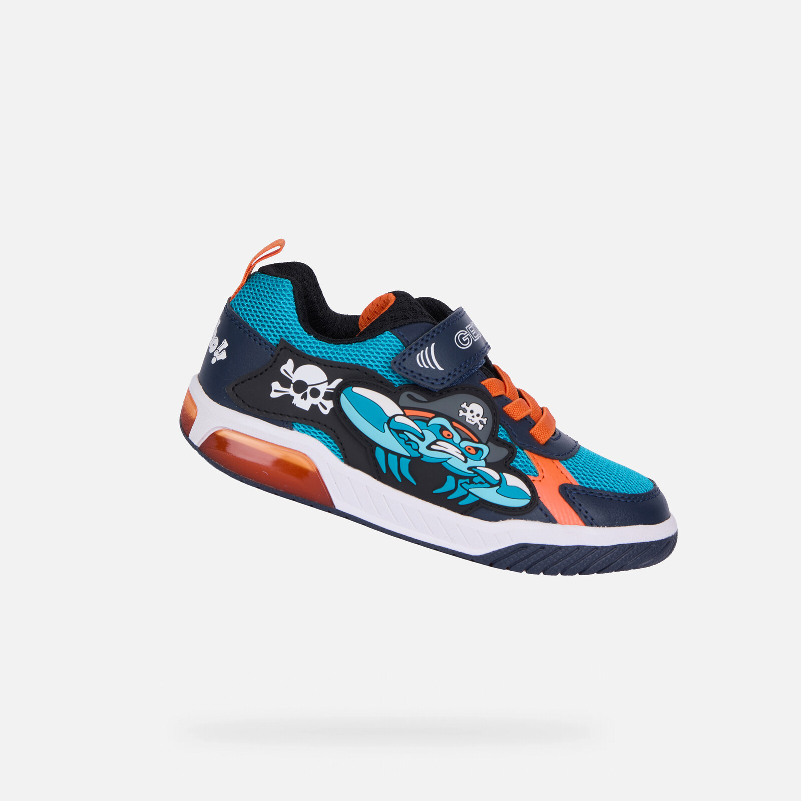 Tyrkysové chlapčenské tenisky Geox Inek